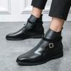 New Men's Chelsea Boots Luxury Brand Ankle Boots for Men Italy Business Casual Shoes Designer High Quality Formal Men Boots 2024