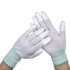 12 Pairs Of Thirteen-Pin Nylon Gloves Thirteen-Pin Nylon Pu Coated Finger Anti-Skid Gloves 13-Pin Nylon Gloves Pu Coated Finger Gloves