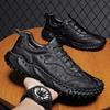 Men's Genuine Leather Shoes Spring and Autumn New Style Sports Running Shoes