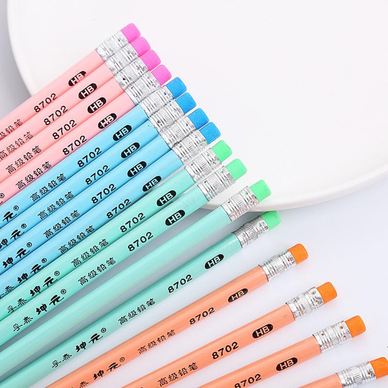 3 Piece HB Color Stationery School Office Supplies Gift Prize Kawaii Pencil