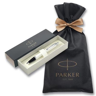 Parker IM White CT Шариковая ручка Средний стержневой стержень Поставляется в пакете с логотипом бренда и Подарок Премиум Официальный продукт Номер 1975650V3 Ручка, Наконечник, На основе масла, Коробка,