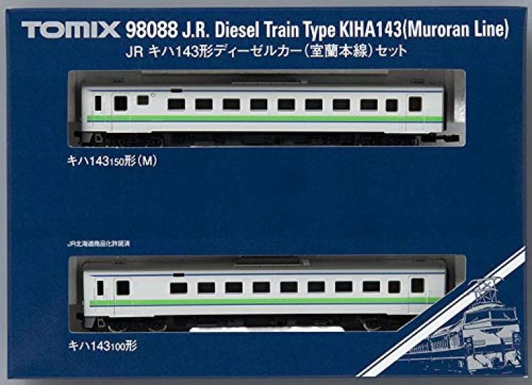 TOMIX N Gauge Kiha 143 Тип Дизельный Вагон Muroran Главная Линия Набор 2 Вагона 98088 Железнодорожная Модель Дизельного Вагона