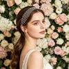 Handmade Rhinestone Hair Band Exquisite Pearl Princess Hair Band Fashion Bride Tiaras  for Bride