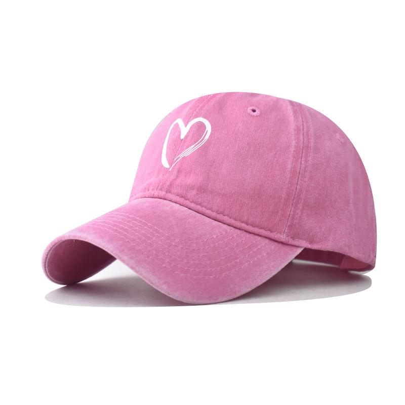 Cotton New Love Baseball Cap Men and Women Outdoor Personality Cartoon Big Love Cap