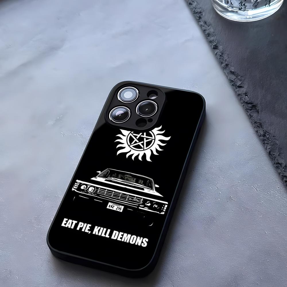 Сверхъестественный Чехол для Телефона Закаленное Стекло Для IPhone 17 13 14 16 12 15 11 Pro Max Plus Mini X XR SE2020 Coque