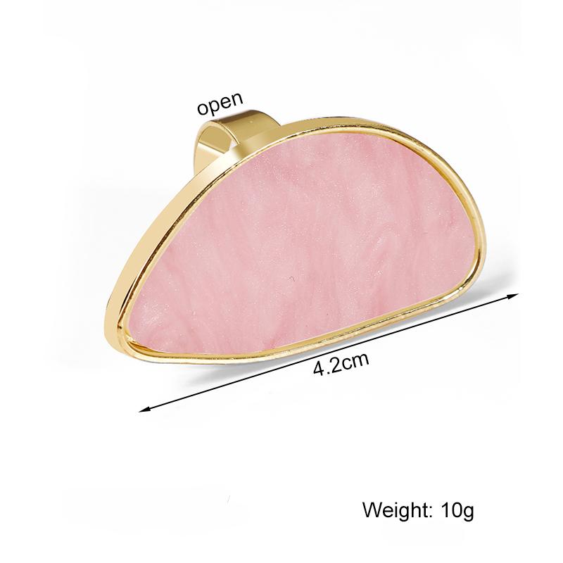 Модные женские кольца Регулируемое кольцо Нерегулярные кольца из акриловой смолы с геометрической формой Модные геометрические обручальные кольца Кольца