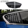 Fit for Ford Focus Sedan Hatchback 4D  2pc Carbon Fiber Color Rear Quarter Panel Window Side Louvers Vent Trim