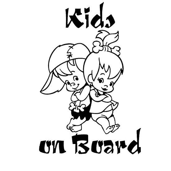 Дети на борту милый мультфильм детский автомобиль светоотражающие наклейки декор