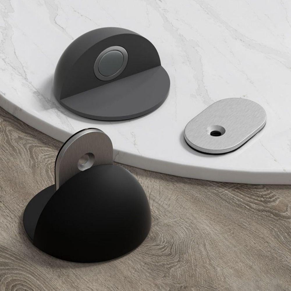 No-drill Magnetic Door Stopper Self Adhesive Door Holder Premium Floor Door Catch Furniture