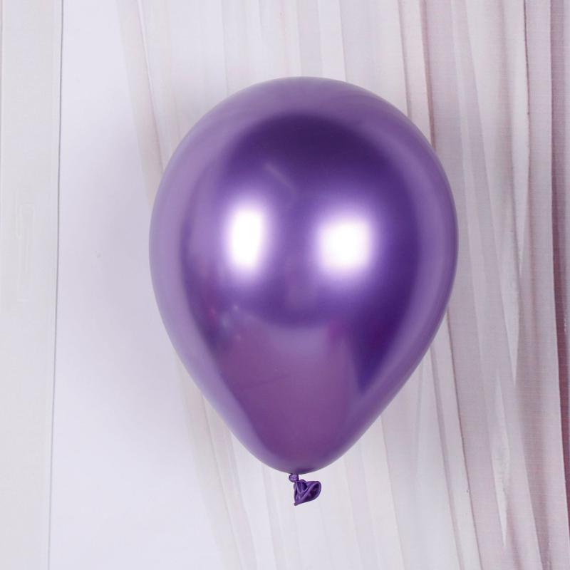 100 шт. 5/10/12 дюймов металлические воздушные шары для украшения свадьбы, дня рождения, металлические хромированные воздушные шары для фестиваля, вечеринки, утолщенные воздушные шары