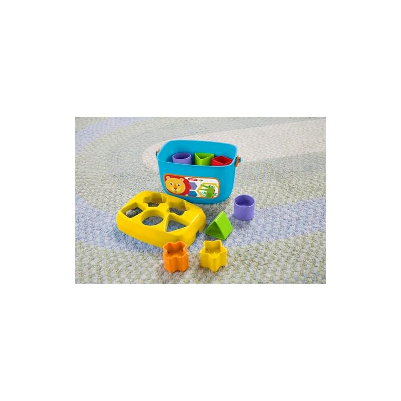 Fisher-Price Детские Первые Кубики Тропический Лес (6 месяцев и старше) Детский развивающий набор кубиков (FFC84)