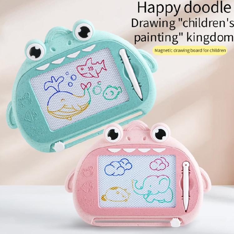 Портативная магнитная доска для рисования для детей, многоразовая дорожная игрушка с 4-цветным рисунком, развивающий подарок для малышей