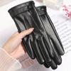 Men's PU Leather Gloves Windproof Warm 2025 Fashion Autumn Winter Gloves for Cold Weather Driving Winter Warm Gloves Waterproof