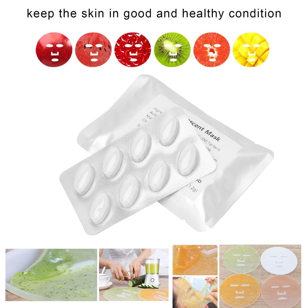 16 шт., коллагеновые капсулы, коллагеновые таблетки для DIY, натуральные фрукты, овощи, маска для ухода за лицом, машина