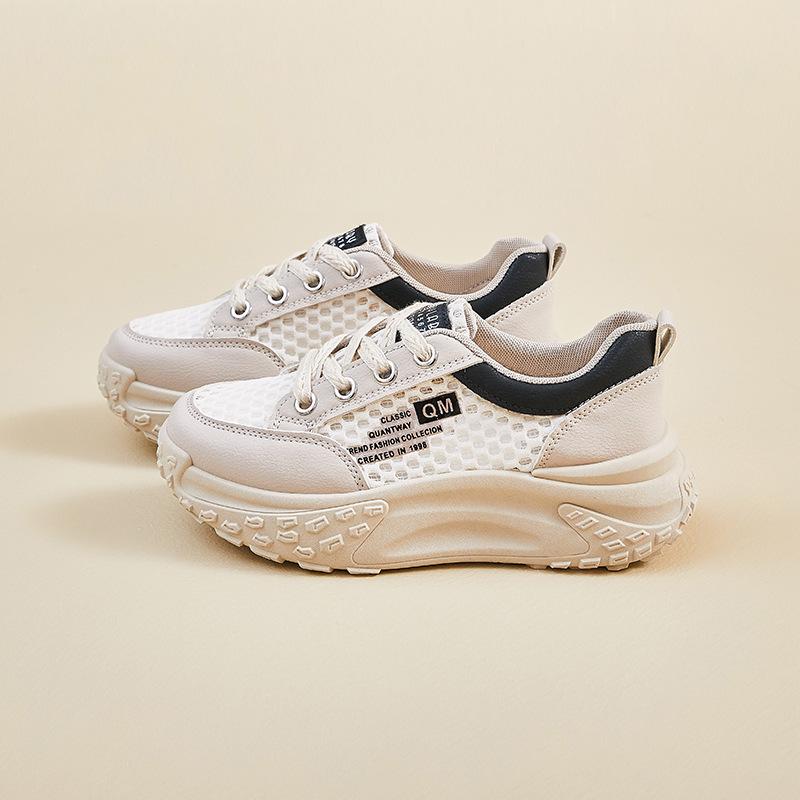 Новые кроссовки для студентов, спортивные, на толстой подошве, увеличивающие рост, повседневные и дышащие