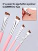 4PCS Multi-functional Eyeliner Brush, Angled Eyebrow Brush, Eye Makeup Detail Brush, Under-eye Brush, Professional Makeup Brush