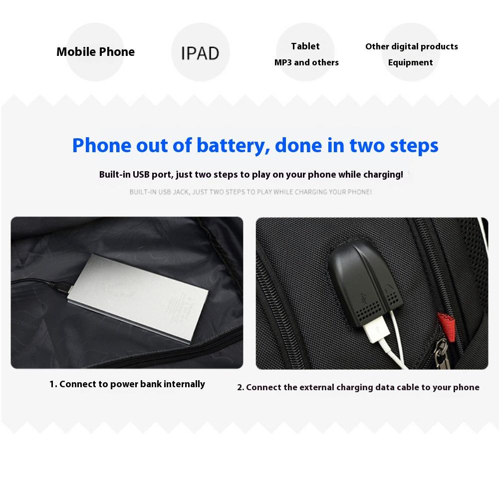 Multifunctional Business Backpack Waterproof Large Capacity Double Backpack Men's Leisure Travel Backpack Premium Sense