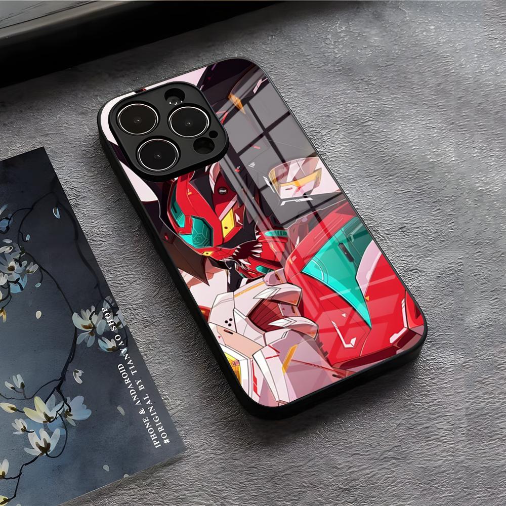 Чехол для телефона с мангой Мазингер Зет и аниме для iPhone 17 Air 16 E Pro Max 15 14 13 Mini 12 Pro 11 Max Plus Черная стеклянная крышка