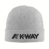 Новые черные вязаные шапки K-Way для женщин и мужчин, шапки-бини, зимняя шапка, теплая шапка-дыня из акрила
