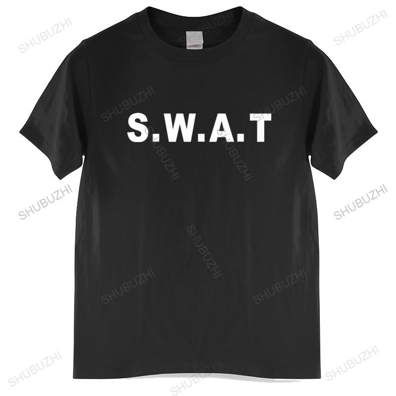 Хлопковая футболка мужская летняя футболка детская футболка SWAT для мальчиков и девочек маскарадный костюм забавная футболка мужская футболка