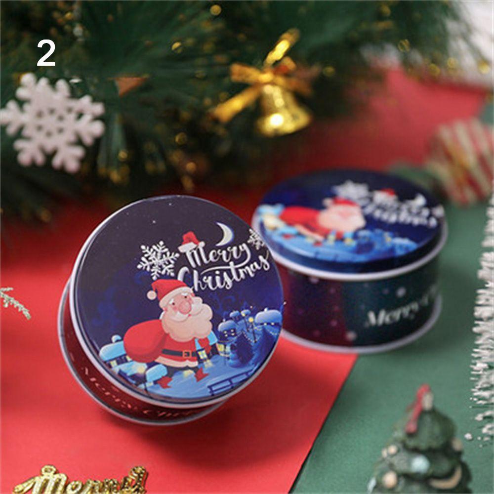 With Lids Coin Storage Cookie Box Tinplate Gift Boxes Storage Containers Christmas Tin Gift Box