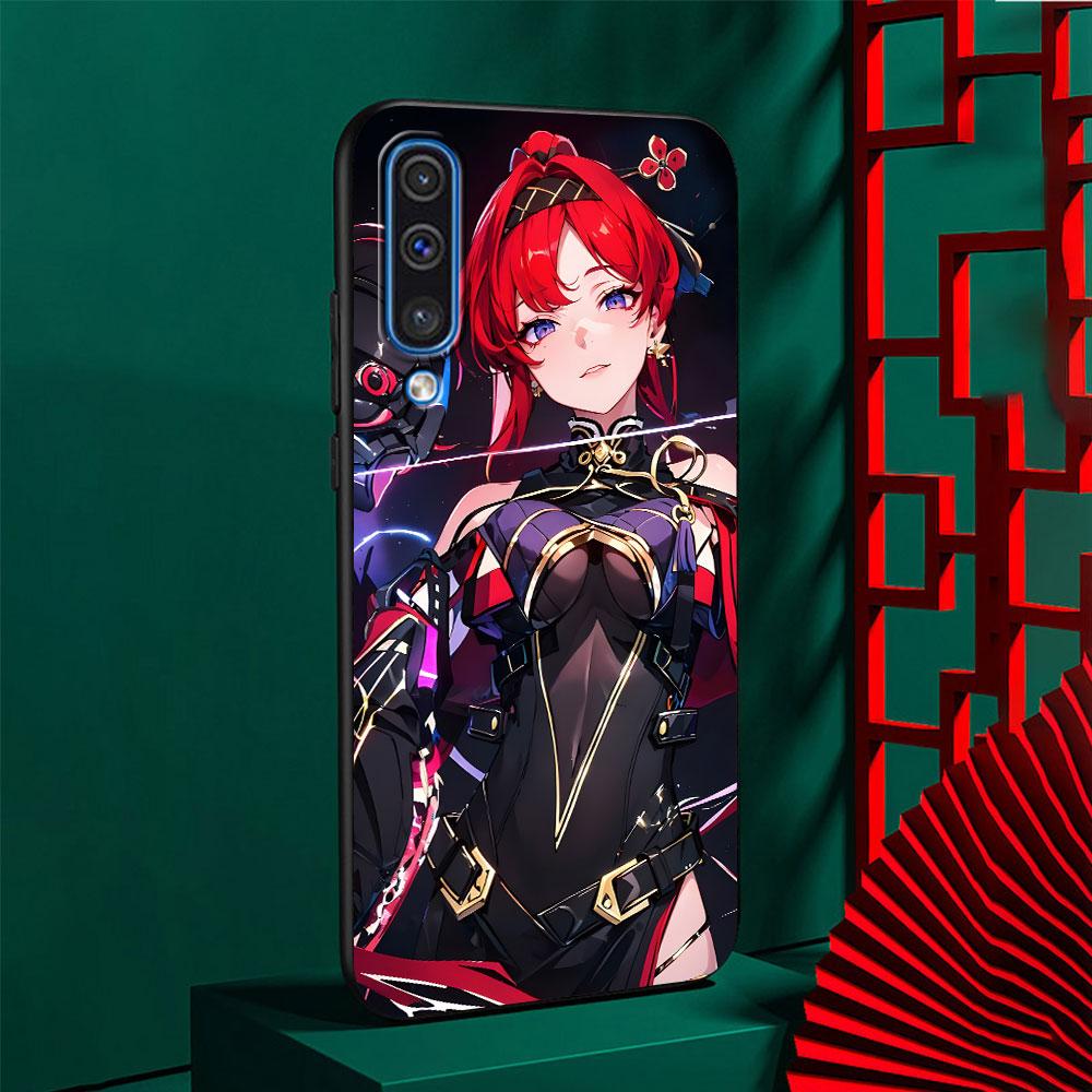 Wuthering Waves Yin lin Case for Samsung Galaxy A03 A04s A20 A30 A20e A70 A70s A50 A40 A30s A50s A20s A10s TPU Black Phone Cover