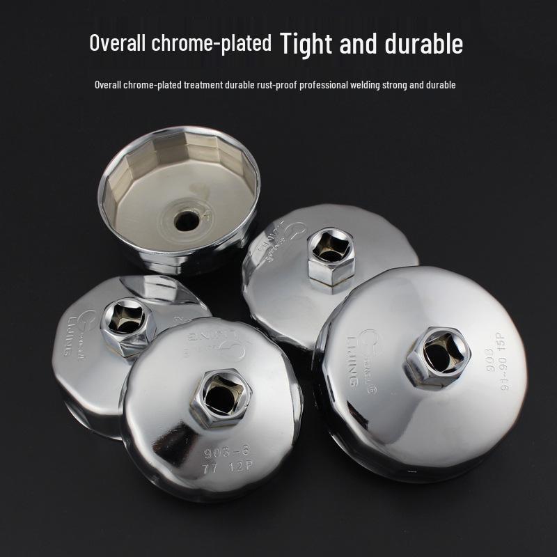 Steel Cap Type Oil Filter Wrench for Auto Maintenance