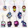 Пиксель Deltarune Акриловый Брелок Аксессуары для Сумки Санс Чара Брелок Фриск Подвеска Бердли Персонажи Ральсей Подарок на День Рождения