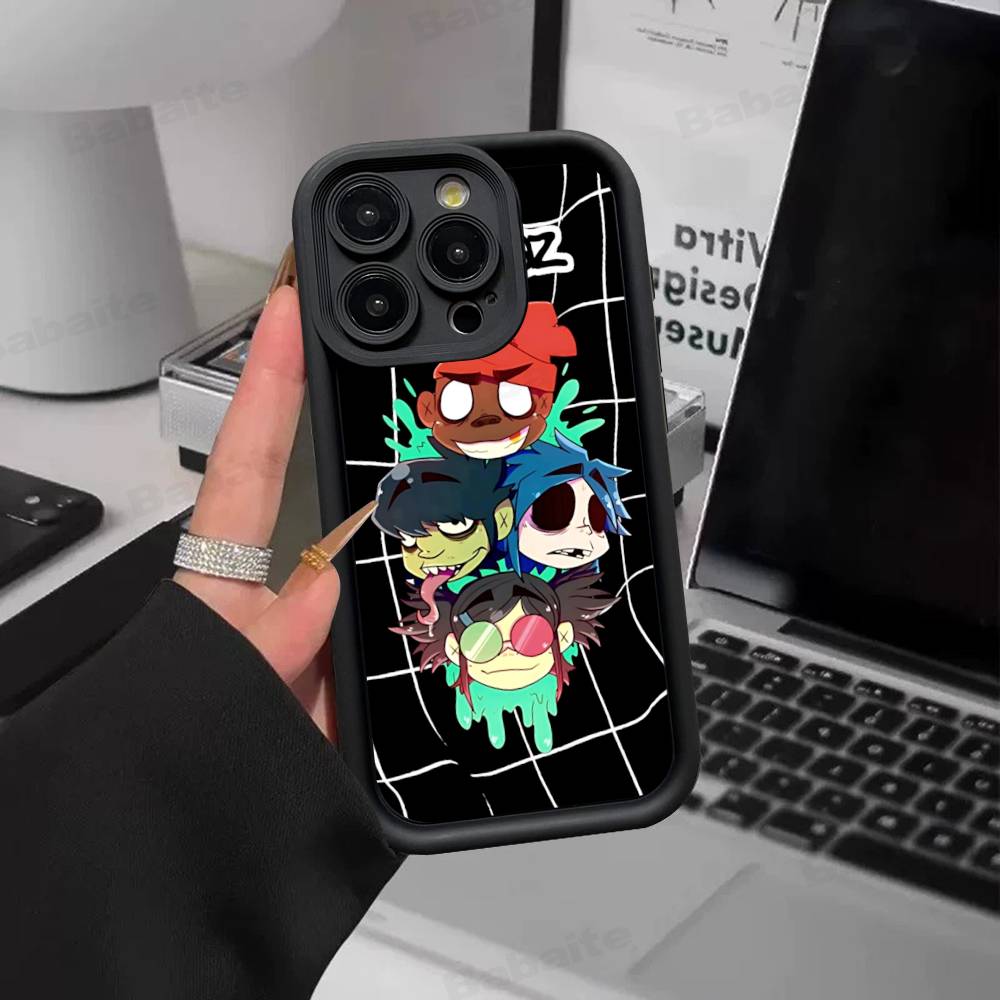 Art Pop Band G-gorillazS Music Phone Case For IPhone 17 16 15 14 13 12 11 Pro Max Mini Plus Soft TPU Back Cover