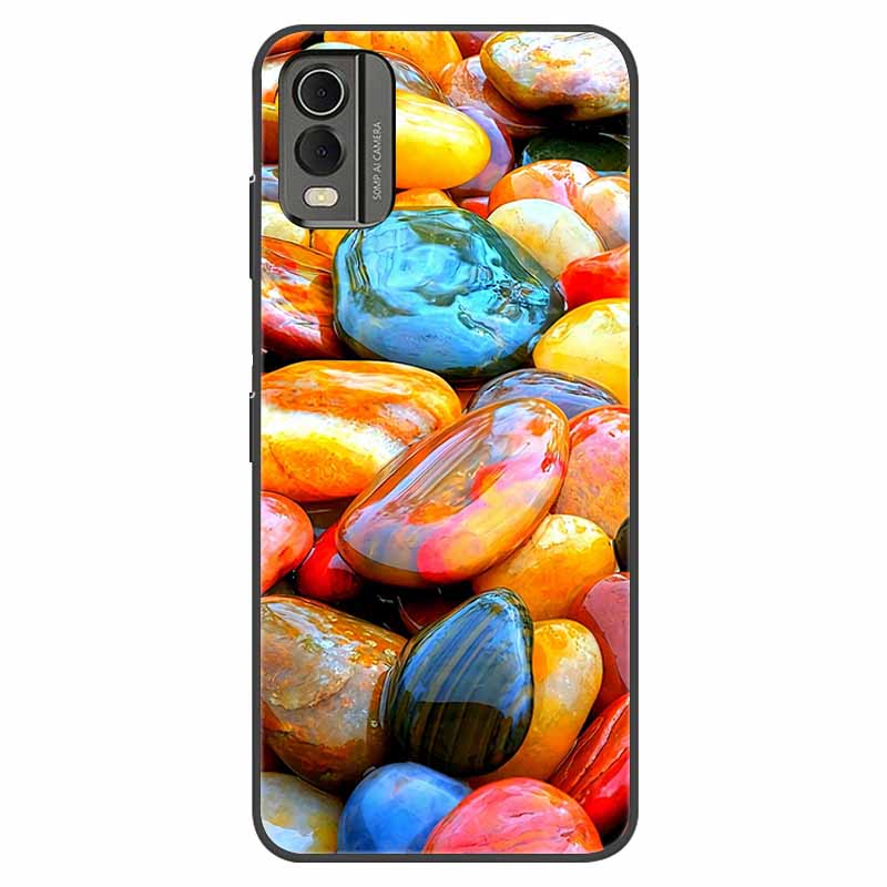 Чехол для Nokia C32 Ударопрочный Мягкий силикон ТПУ Задняя крышка Для Nokia C32 C 32 Чехлы для телефонов NokiaC32 Милые мультяшные Fundas Корпуса
