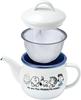 Toyoho PEANUTS Enamel Teapot (with Strainer) White Size: Approx. W18 D10.6 H12.5 SNJ-2306