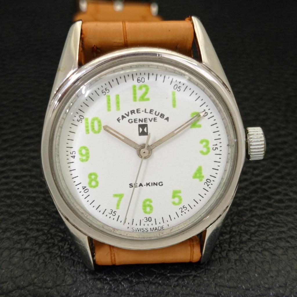 Б/У МУЖСКИЕ ШВЕЙЦАРСКИЕ ЧАСЫ FAVRE LEUBA SEA KING 253 С РУЧНЫМ ЗАВОДОМ И БЕЛЫМ ЦИФЕРБЛАТОМ A431416-2 R107-a431416