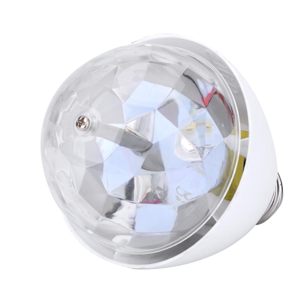 3 Вт E27 Цоколь RGB вращающаяся цветная светодиодная сценическая лампа для вечеринки DJ диско