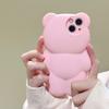 Чехол для телефона с 3d мультяшным медведем для Iphone 13 12 11 Pro Max X Xr Xs Max 13 Pro ярких цветов, силиконовый противоударный чехол в форме медведя
