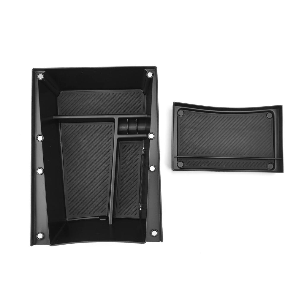 For Kia EV4 2025 2026 Central Armrest Under Double Layer Storage Box Internal Organizer Holder Tray Car Stowing Tidying