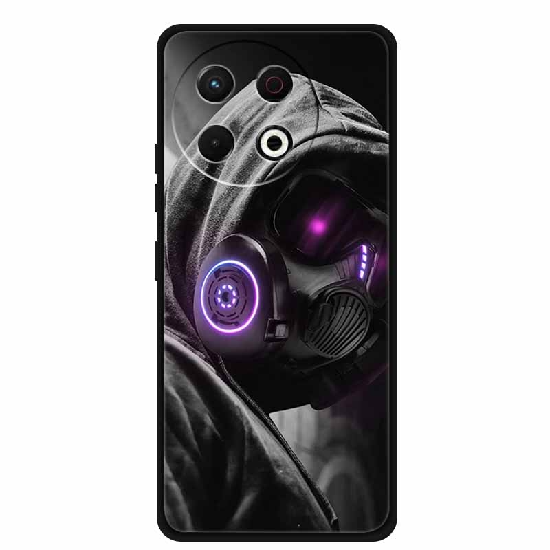 Чехол для телефона Tecno Spark 30 Pro 4G Задняя крышка 6.78" Черный Силиконовый Мягкий Чехол для Tecno Spark 30 Pro Чехол Spark30 Pro Сумка