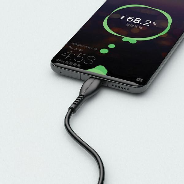 Kabel USB na USB-C AWEI 1m Szybkie ładowanie Czarny