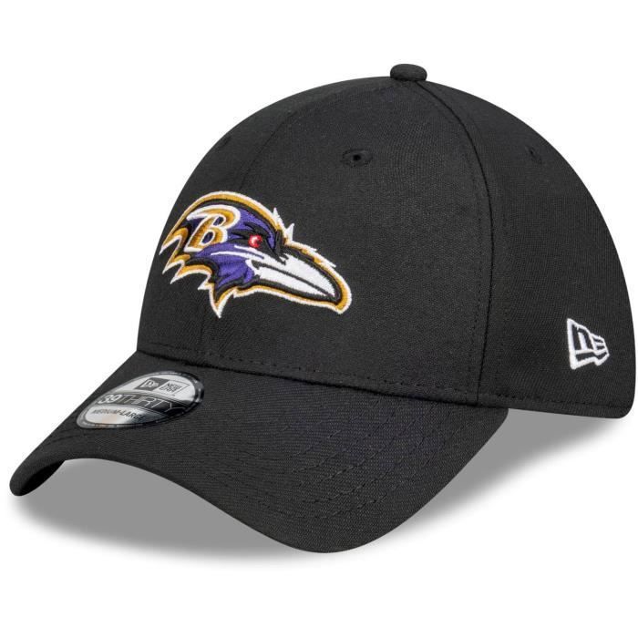 Casquette 39THIRTY - New Era - NFL - Noir - Baltimore Ravens - Stretch Fit