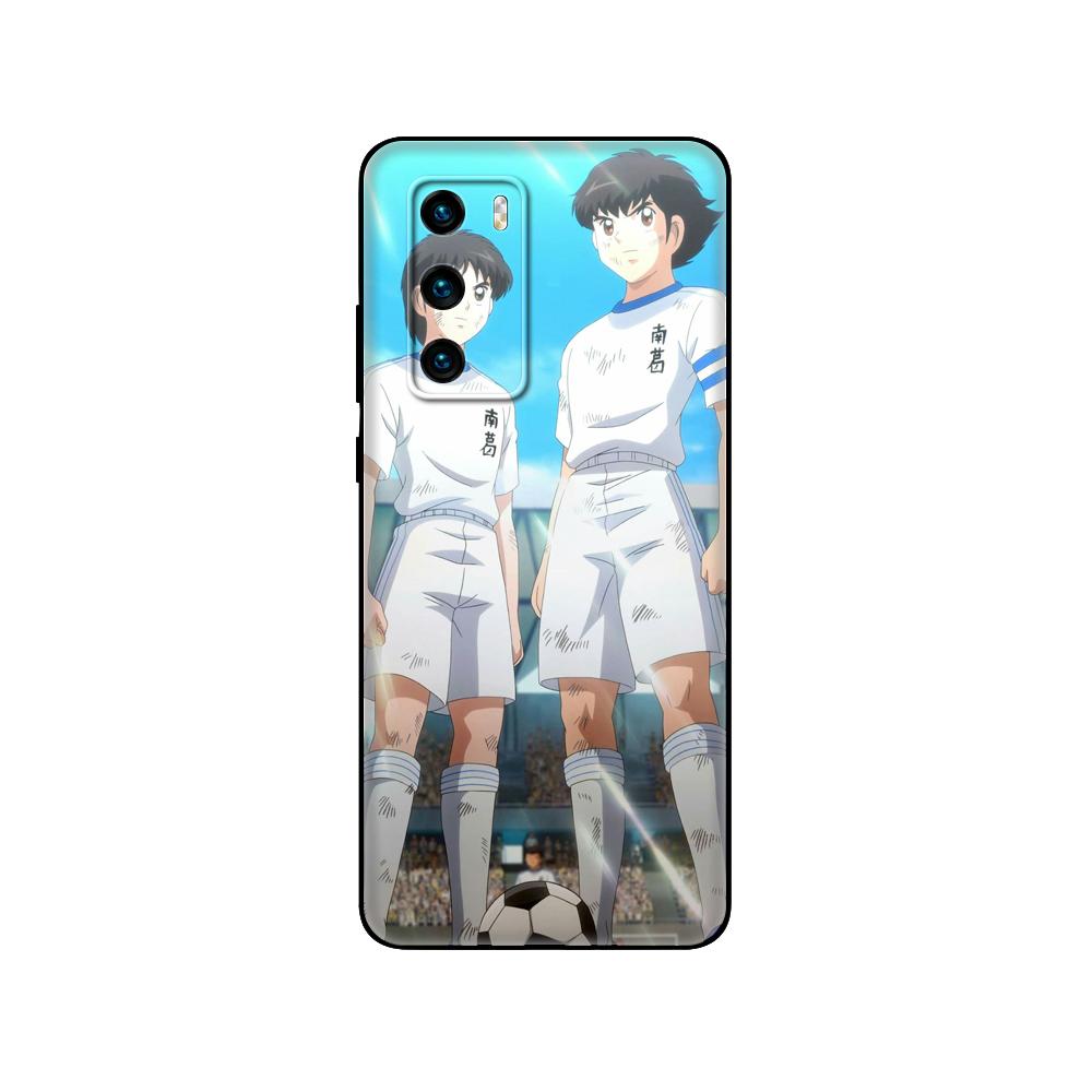 Черный чехол из ТПУ для Huawei P30 Lite P30 Pro P40 чехол для Huawei P40 LITE EP Smart 2020 чехол Captain Tsubasa Ozora Genzo football