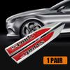 1 пара Металлическая 3D Спортивная Автомобильная Машина Транспортное Средство Передние Крылья Декоративная Наклейка-Эмблема Значки Наружные Наклейки
