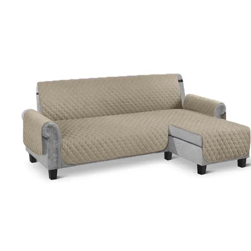 Waterproof Bed Cover for Dogs Quilted Anti-wear L Shape Protect Couch Cover for Dog Pet Kids Recliner Armchair Furniture