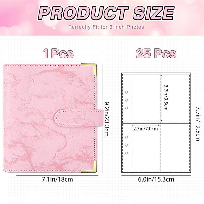 Альбом для коллекционирования фотокарточек айдолов на 4 ячейки, 25 страниц, альбом для хранения фотополосок из 4 кадров, подарок на день рождения другу, высокое качество