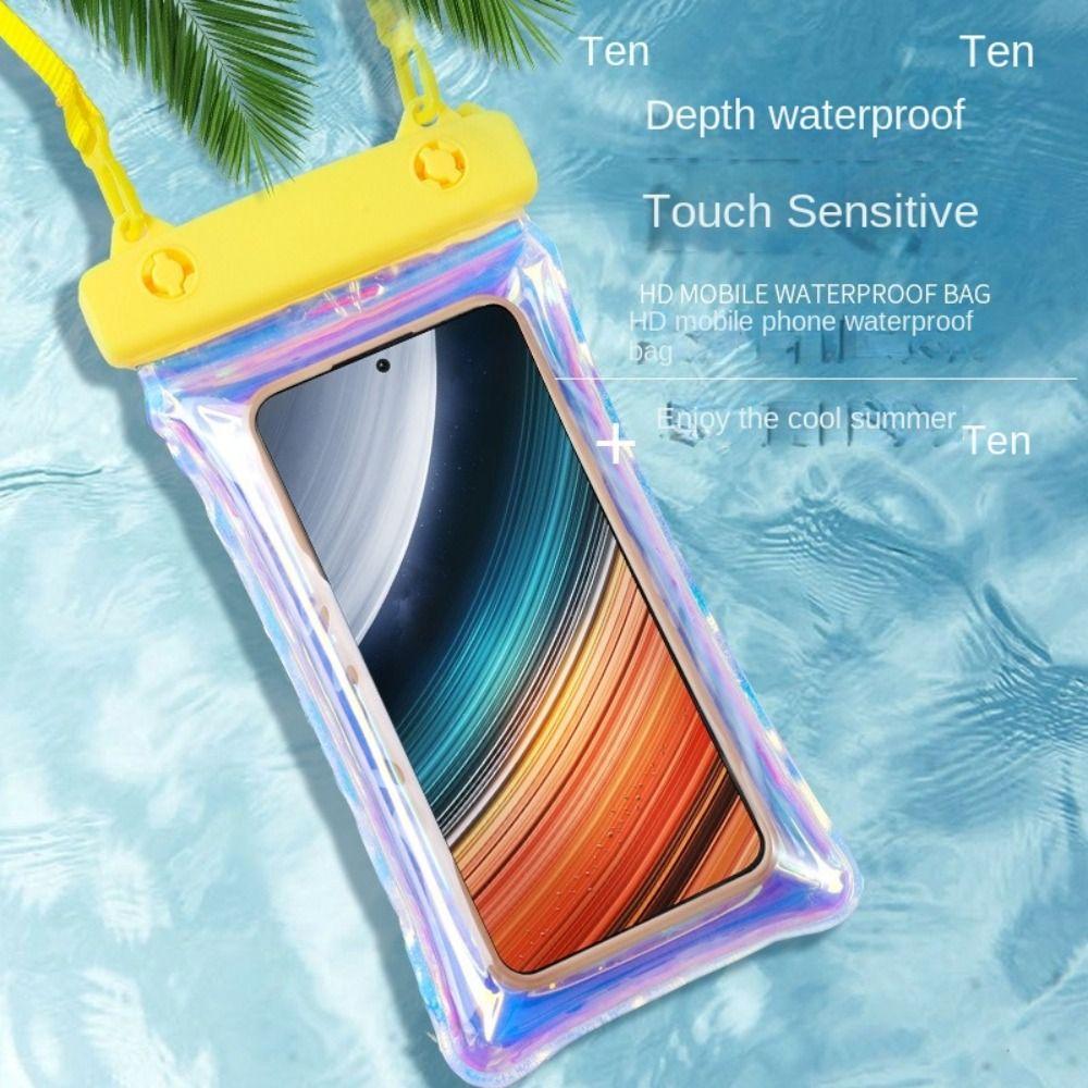 Transparent Phone Waterproof Bag Touchable Screen Underwater Dry Bag Beach Diving