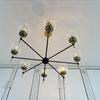 Люстра Modern Globe Mid Century Brass Antique And Matte Black Chandelier Lights Industrial Décor