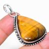 Тигровый глаз Ручная работа 925 Стерлинговое серебро Ювелирная подвеска 2,05" z8T29
