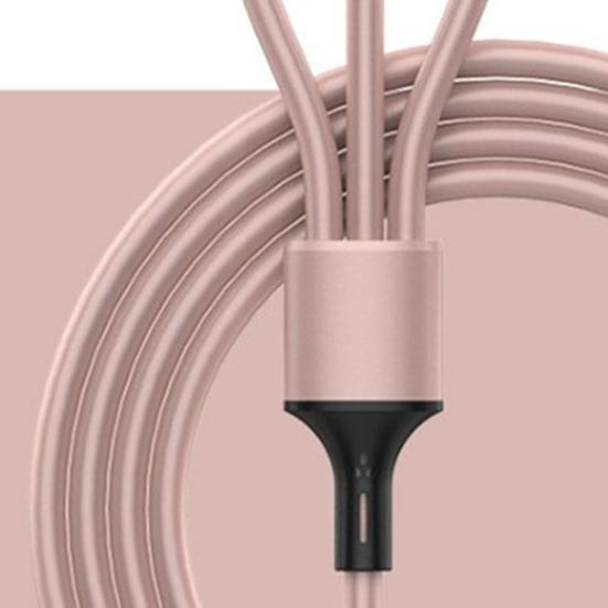 Data Cable Universal 3 in 1 Fast Charging Liquid Silicone 8-pin Micro USB