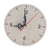 Vintage Round Wood Table Desk Wall Analog Clock for Living Room Bedroom Office (12cm)
