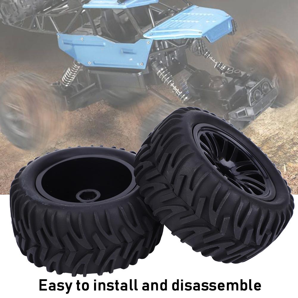 115mm 1 10 Remote Control RC Car Arrowhead Type Wheel Tire Replacement AccessoriesBlack