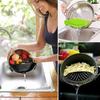2 шт. силиконовый клипсовый дуршлаг для пасты, мяса, овощей, фруктов, - подходит для всех кастрюль и мисок.