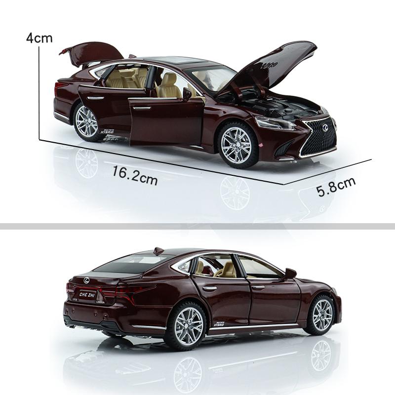 Toyota Lexus LS500H Лимузин Симуляция Литой и Игрушечный Транспорт Звуки и Свет Инерционная Машина 1:32 Подарки из сплава для детей